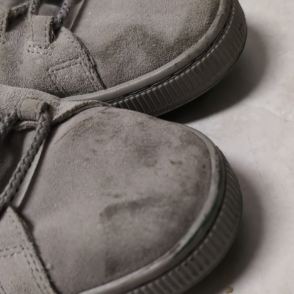 Puma Suede "Big Sean" Gray Leather Sneakers - Picture 6 of 11